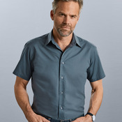 Men's Short Sleeve Tailored Polycotton Poplin Shirt