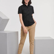 Ladies' Short Sleeve Tailored Oxford Shirt