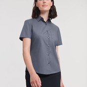 Ladies' Short Sleeve Classic Polycotton Poplin Shirt
