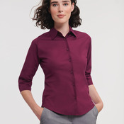 Ladies' 3/4 Sleeve Fitted Stretch Shirt