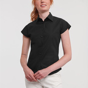 Ladies' Short Sleeve Fitted Stretch Shirt