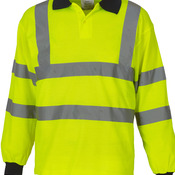 Hi-Vis Long Sleeve Polo Shirt