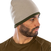 Soft Feel Cuffless Reversible Beanie